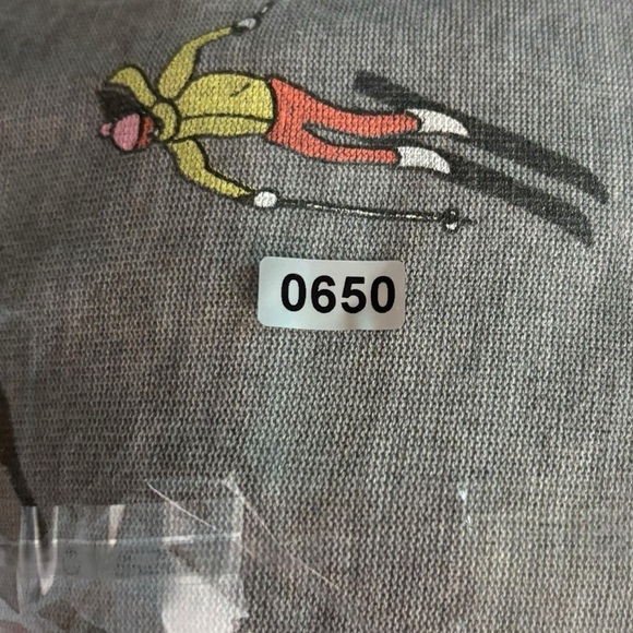 Chaser Vintage Ski Print Sweatshirt Size Medium - Picture 12 of 12
